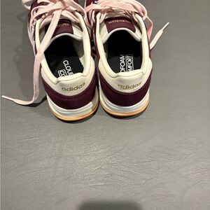 Adidas Maroon and Light Pink Sneakers
